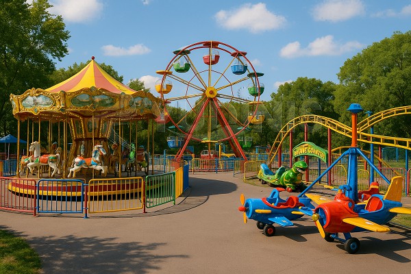 amusement park construction site