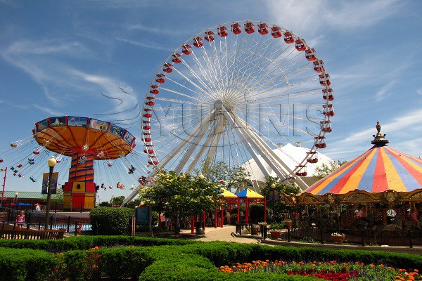 amusement park rides and layout